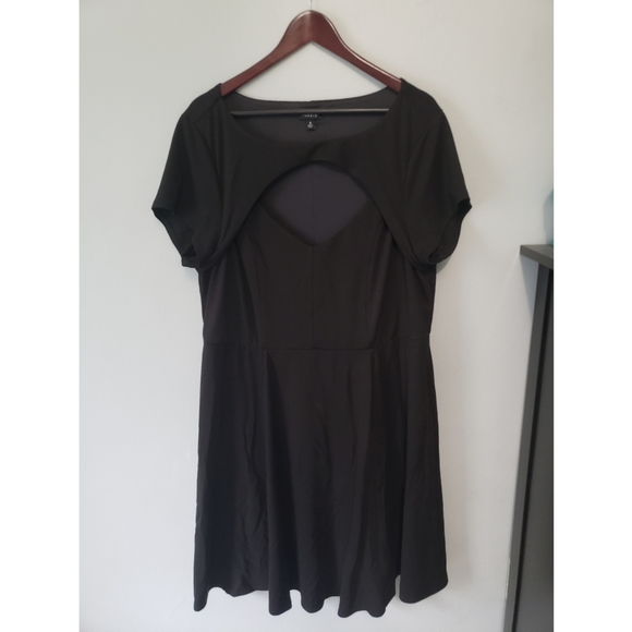 Torrid black midi peek a boo dress size 3 - Picture 1 of 8
